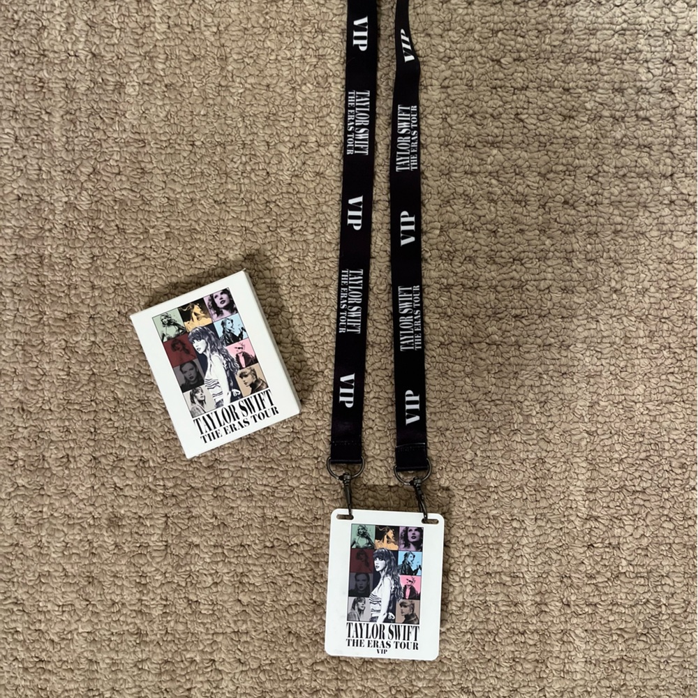 Taylor Swift The Eras Tour VIP Badge & Lanyard
